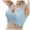 Blue, variant on Lixiuxyad Strong Support Sports Bras for Women Women's Comfortable And Transparent Shoulder Strap Cordless Backless Spongeless With Convertible Shoulder Straps