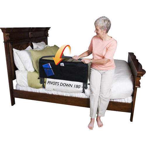Safety Bed Rail 30" with Padded Pouch and Bonus BedCaddie