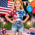 thumbnail image 6 of CCRFTGI 250th Anniversary Usa Shirt for Kids Boys Girls Size 10-12 Patriotic 4th Of July Cute Tops American Flag Stars Outfits Red White and Blue Summer Tops Festival Tee Tops Sky Blue 3-4 Years, 6 of 6