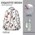 thumbnail image 5 of Stylish Small Backpack with Cute Farm Chicken and Hen Prints, Lightweight Travel Bag for Daily Commute, 5 of 6