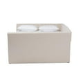 thumbnail image 4 of Baxton Studio Delora Lit de Jour Pleine Grandeur Beige Rembourré avec Tiroir-Lit, 4 of 11