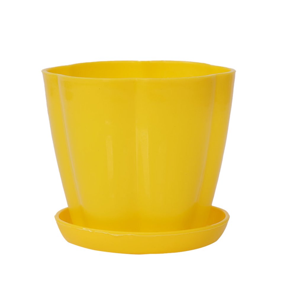 Unique Bargains Home Patio Plastic Floral Shaped Cactus Aloe Flower Pot