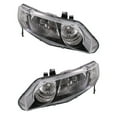 thumbnail image 5 of New Pair Of Halogen Headlights Compatible With Honda Civic Lx Sedan 4 Door 2009 2010 2011 By Part Number 33151Snca01 33101Snca01, 5 of 5