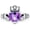 6, variant on SOULMEET Natural Amethyst Claddagh Ring for Women Irish Claddagh 8mm Heart Promise Rings with Real Amethyst 925 Sterling Silver