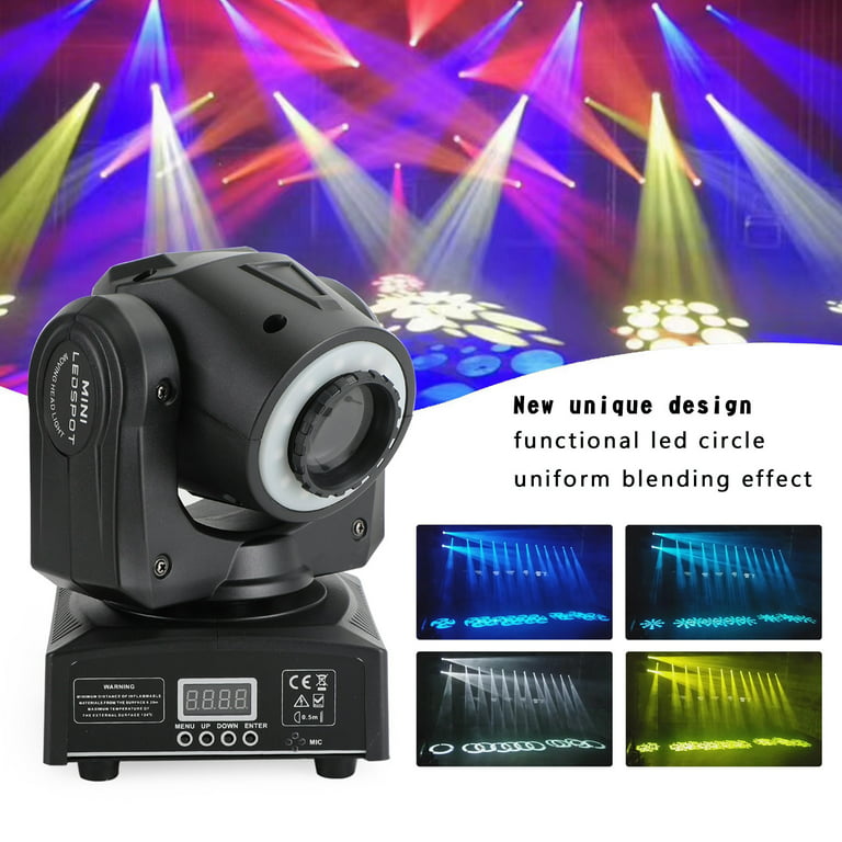 siv søskende Tage af 2-DAY Motor Genic 100W LED Moving Head Stage Lighting Disco DJ DMX512 Beam  RGBW Gobo Spot Light - Walmart.com