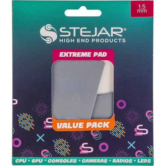 STEJAR THERMAL PAD 95X45X1.5MM 12.8 W/MK EXTREME ALTO RENDIMIENTO VALUE PACK