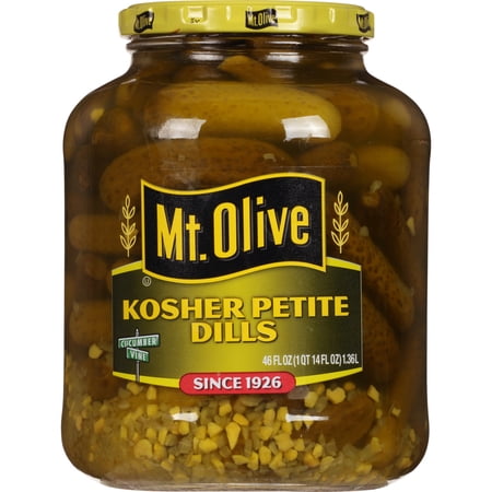Mt. Olive Kosher Petite Dill Pickles, 46 fl oz jar