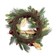 thumbnail image 6 of Kurt S. Adler 24 in. Unlit Gold & Red Poinsettia Wreath, 6 of 6