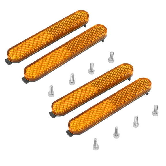 2Set Electric Scooter Side Reflective Strap Safety Tube Night Reflector Scooter Rear Wheel Protective Decorative Shell