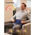thumbnail image 5 of BURRKI Cordless Heating Pad for Back Pain Relief, 47-60" Lower Back Massager with 3 Heat & 3 Timer & 5 Vibration, Heated Back Lumbar Support Belt for Cramps, Gift for Men & Women, 5 of 7