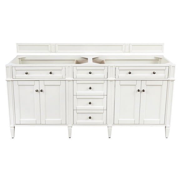 James Martin Vanities 655-V72 Brittany 72" Double Basin Poplar Wood Vanity Cabinet Only -