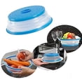 thumbnail image 3 of 2Packs collapsiable Microwave cover (Red+Blue) BPA free Microwave Splatter Guard Colander Strainer for Fruit Vegetables, 3 of 6