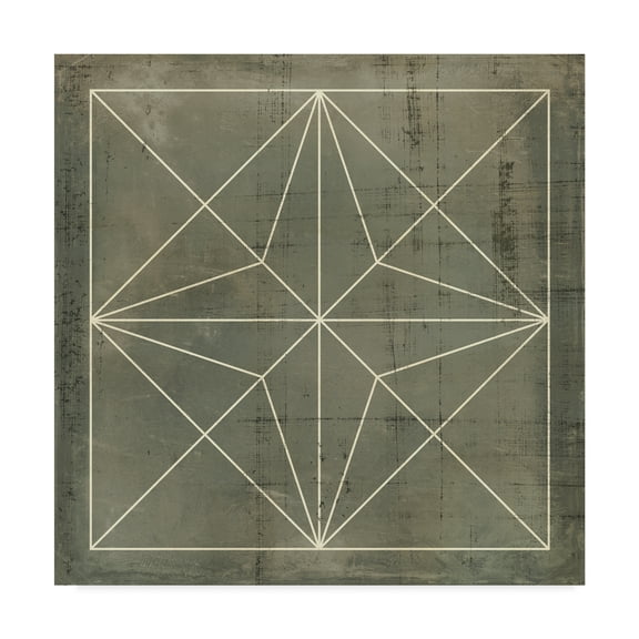 Trademark Fine Art 'Geometric Blueprint I' Canvas Art by Vision Studio