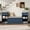 Blue, variant on DRNANLIT All-in-One Entryway Storage Bench with Cushion, Compartments, Drawers & Open Shelves, Hallway Mudroom Bench, Blue
