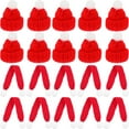 thumbnail image 3 of 20pcs Bufanda de sombrero en miniatura Botellas de las bebidas navideñas Decoración de la muñeca de la muñeca de bricolaje, 3 of 7