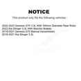 thumbnail image 2 of Genius Rear Coated Disc Brake Rotors Pair for Car Genesis G70 Kia Stinger KG-102012, 2 of 9
