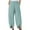 Green, variant on VERUGU Capris Pants for Women Fashion Casual Spring and Summer Solid Color Stripe Long Wide Leg Trousers Green L