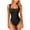 Black, variant on Ribbed Bodysuit for Women One-Piece Swimsuits High Cut Bathing Suit Racerback Soft Cup Padded 1 Piece Swimsuit Beige M