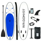 WINGOMART 9.4ft Inflatable Stand Up Paddle Board 9.4'x28"x4" w/ Premium SUP Accessories & Carry Bag |Wide Stance Bottom Fin for Paddling, Non-Slip Deck | 1-2 Person Up to 140 kg, 285cm SUP Board