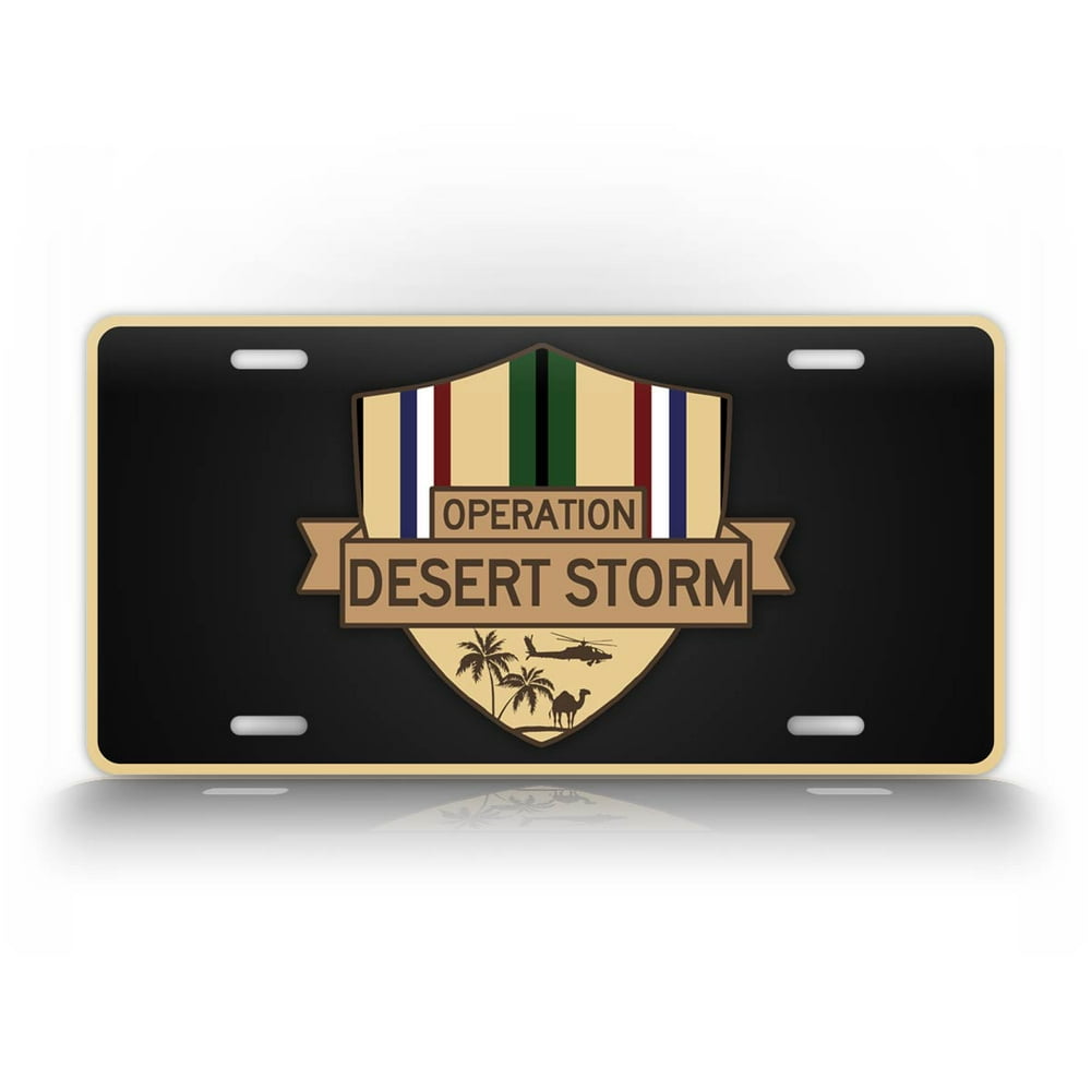 Operation Desert Storm War License Plate Gulf War Veterans Auto Tag