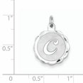 thumbnail image 2 of 925 Sterling Silver Brocaded Initial C Charm Pendant, 2 of 5