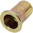 thumbnail image 1 of 50 tuercas roscadas de cabeza plana de acero al carbono chapado M8, 1 of 2