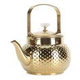 thumbnail image 1 of Tetera Para Estufa, Tetera De Acero Inoxidable Con Infusor, Fácil De Limpiar, Capacidad Moderada, Calor Rápido, Para Té Verde, Café, Dorado, 1 of 7