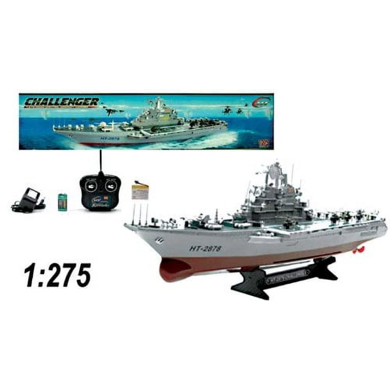 R/C 30 1:275 SCALE LARGE WARSHIP CHALLENGER BOAT w/ TWIN MOTORS by