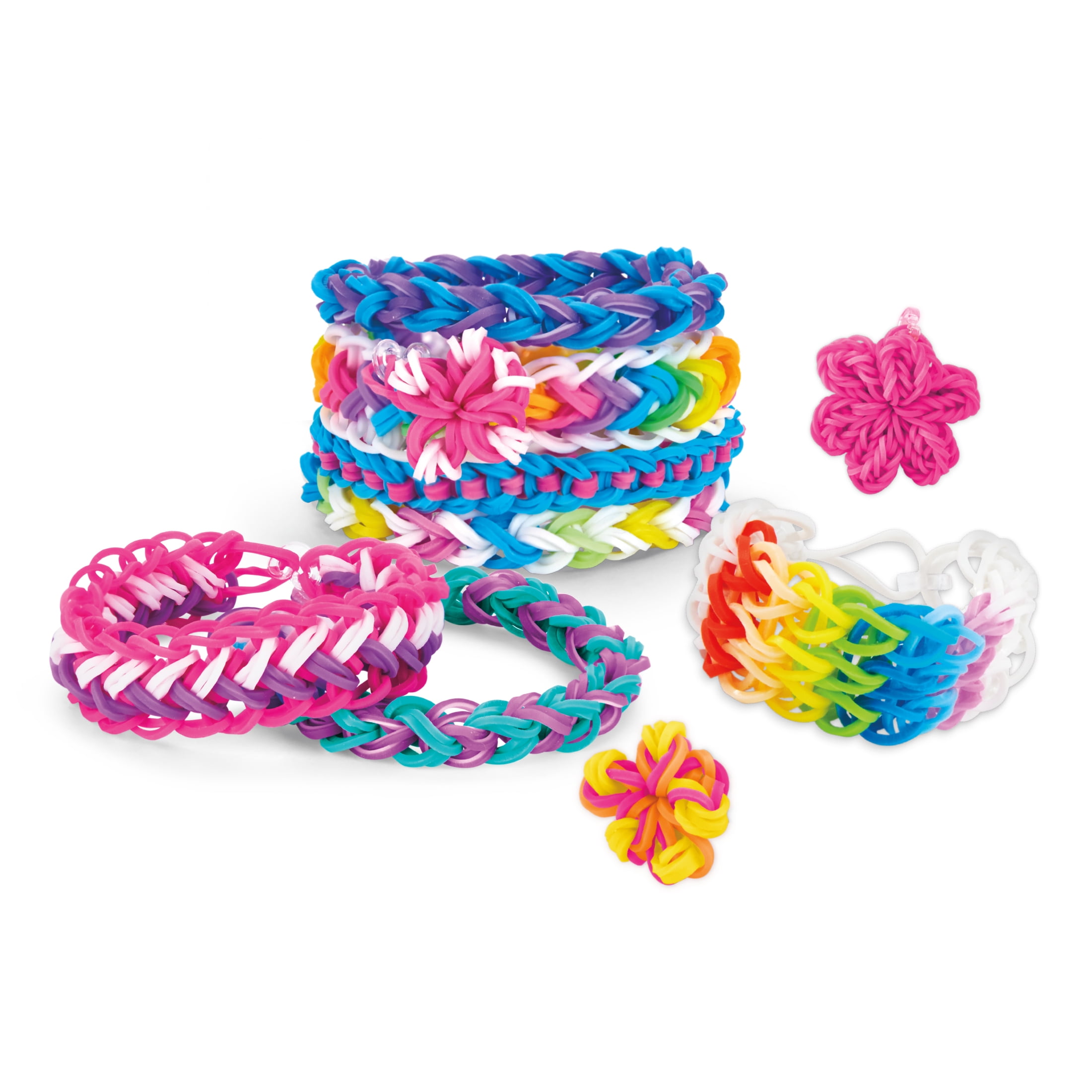 Cra-Z-Art Be Inspired Cra-Z-Loom 3-in-1 Rubber Band Bracelet Extravaganza,  Multicolor Kit Ages 8 and up 
