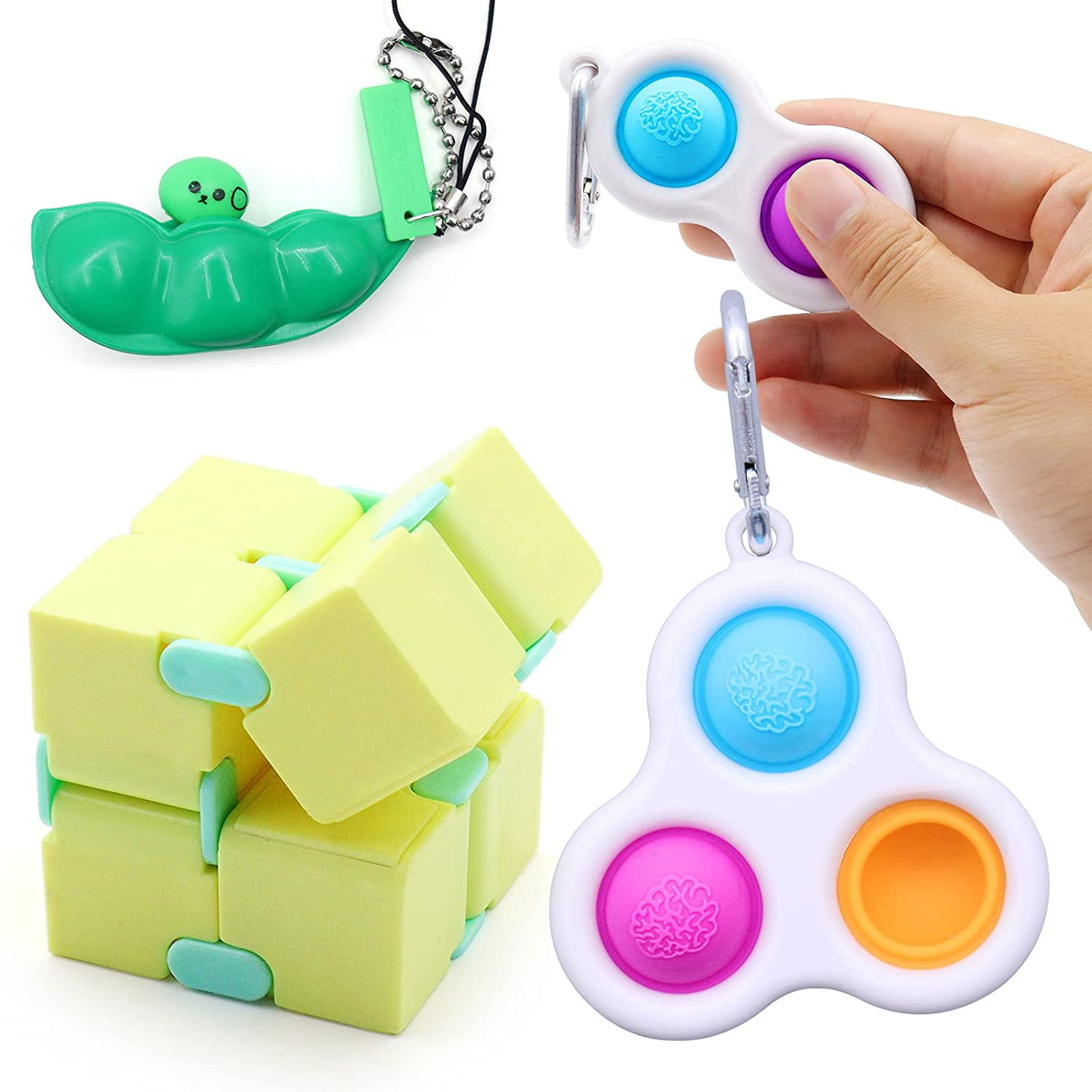 3D Figit Ball Fidget Cube Fiddle Toys Figet Stress Relief Cubes Kids Gadget Gift 