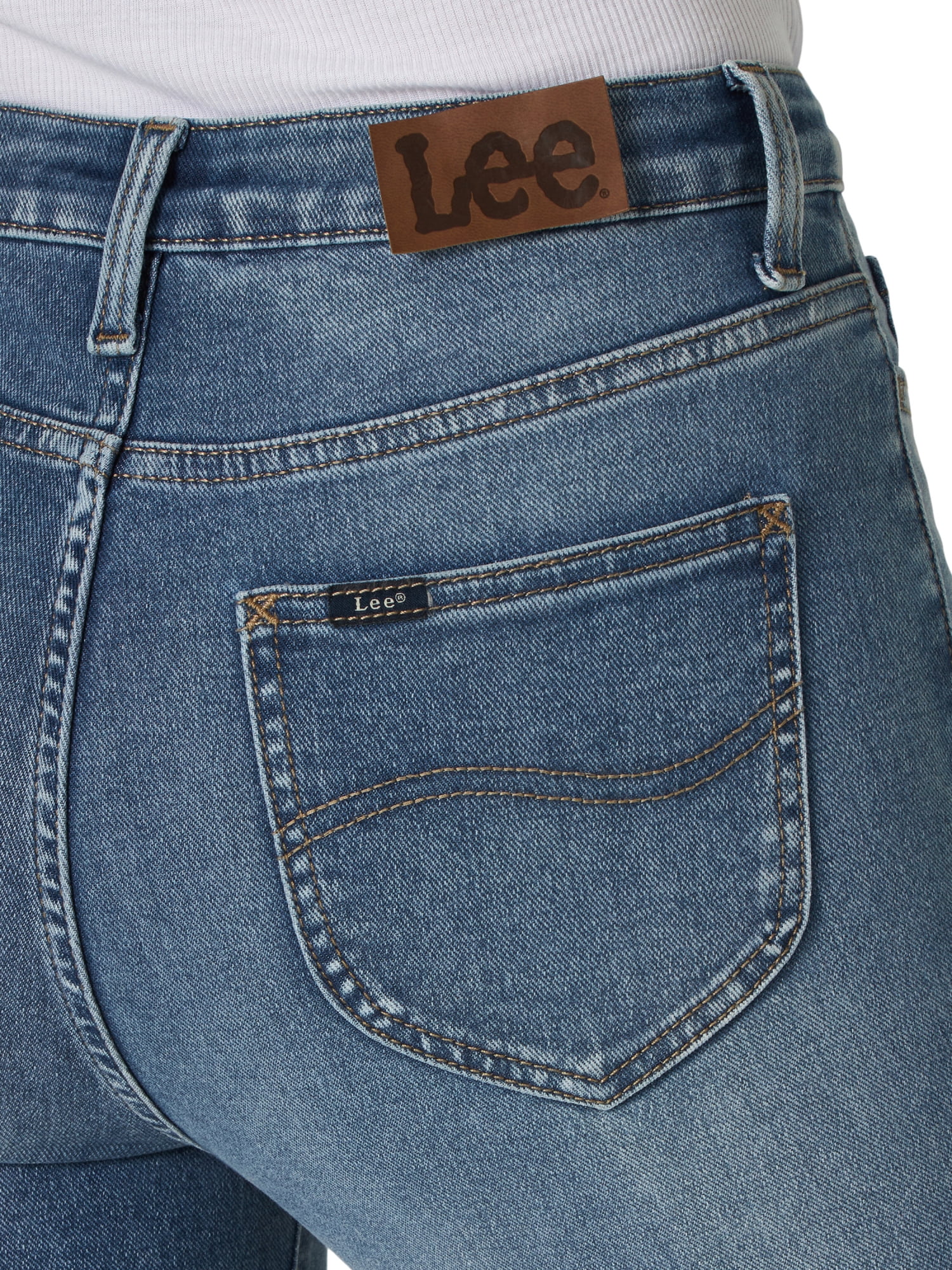 Lee Women's Heritage High Rise Button Fly Skinny Ankle Jean