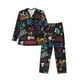 thumbnail image 1 of Balery Basketball Pijama para Hombre de Dos Piezas con Manga Larga, Conjunto de Dormir y Descanso Suave con Bolsillos-Large, 1 of 7