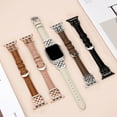 thumbnail image 5 of Leather Bands Compatible with Apple Watch Band 41mm 40mm 38mm 42mm 44mm 45mm 46mm 49mm Women, Slim Thin Dressy Strap with Precision knot Metal Buckle for iWatch Series 10 9 Ultra SE 8 7 6 5 4 3 2 1, 5 of 7