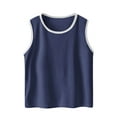 thumbnail image 5 of Summer Savings Clearance 2025! Loopsun Toddler Summer Sets, Girls and Boys Clothing Sets 2 Piece Sleeveless T Shirt and Short Pant Outfits Sets Navy 16-17 Years, 5 of 5