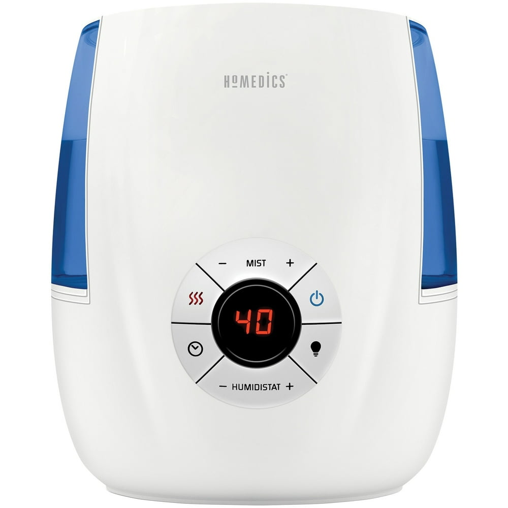 HoMedics UHEWM68WT Warm and Cool Mist Ultrasonic Humidifier Walmart