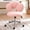 Pink, variant on M optimized Office Chair Computer Desk Chair with Semi-wrapped Backrest Adjustable Height Swivel Chair Fuzzy Sherpa Dressing Chair for Home Office