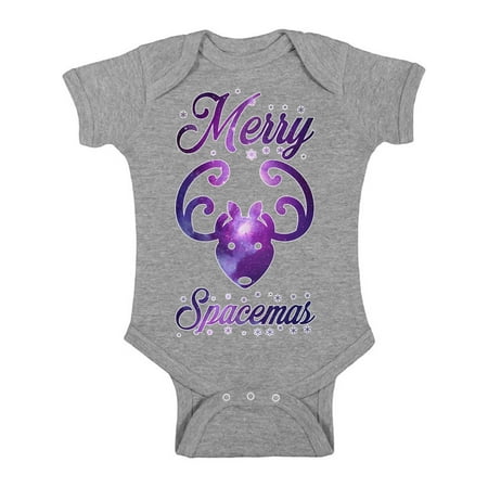 

Awkward Styles Ugly Xmas Baby Outfit Bodysuit Merry Spacemas Christmas Romper