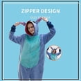 thumbnail image 3 of Snug Fit Unisex Adulto Onesie Pijamas, Franela Cosplay Animal Una Pieza Disfraz De Halloween Ropa De Dormir Ropa De Hogar, 3 of 4