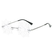 Fashionable Christmas Snowflake Sunglasses Men And Women Party Prom Glasses