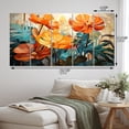 thumbnail image 4 of Designart "Tropical Foliage in Orange and Green II" Tropical Wall Art Prints Set, 4 of 5