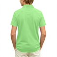 thumbnail image 3 of Garbnen Boys Polo Shirts Collared Short Sleeve Golf Shirts for Boys Student Preppy Back To School Button Down Boys School Uniform Shirts Green 3-4Y, 3 of 3
