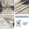 thumbnail image 4 of Black Beige Lake Blackout Curtains for Bedroom/Living Room, Thermal Insulated Kitchen Curtains, Abstract Aesthetics Mysterious Grommet Darkening Window Treatment Drapes 27.5"x39"x2, 4 of 8
