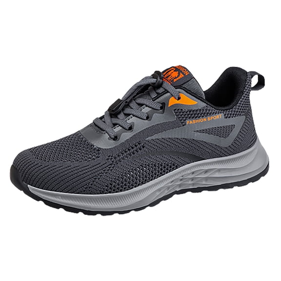 NOKIO Men's Sneakers La𝖼e Up Running Shoes Non-S𝗅ip Durab𝗅e Athlet𝗂c Shoes Wide Width Casual Sport Shoes Outdoor Cushioning Walking Shoes for Back to College, Summer and Autumn