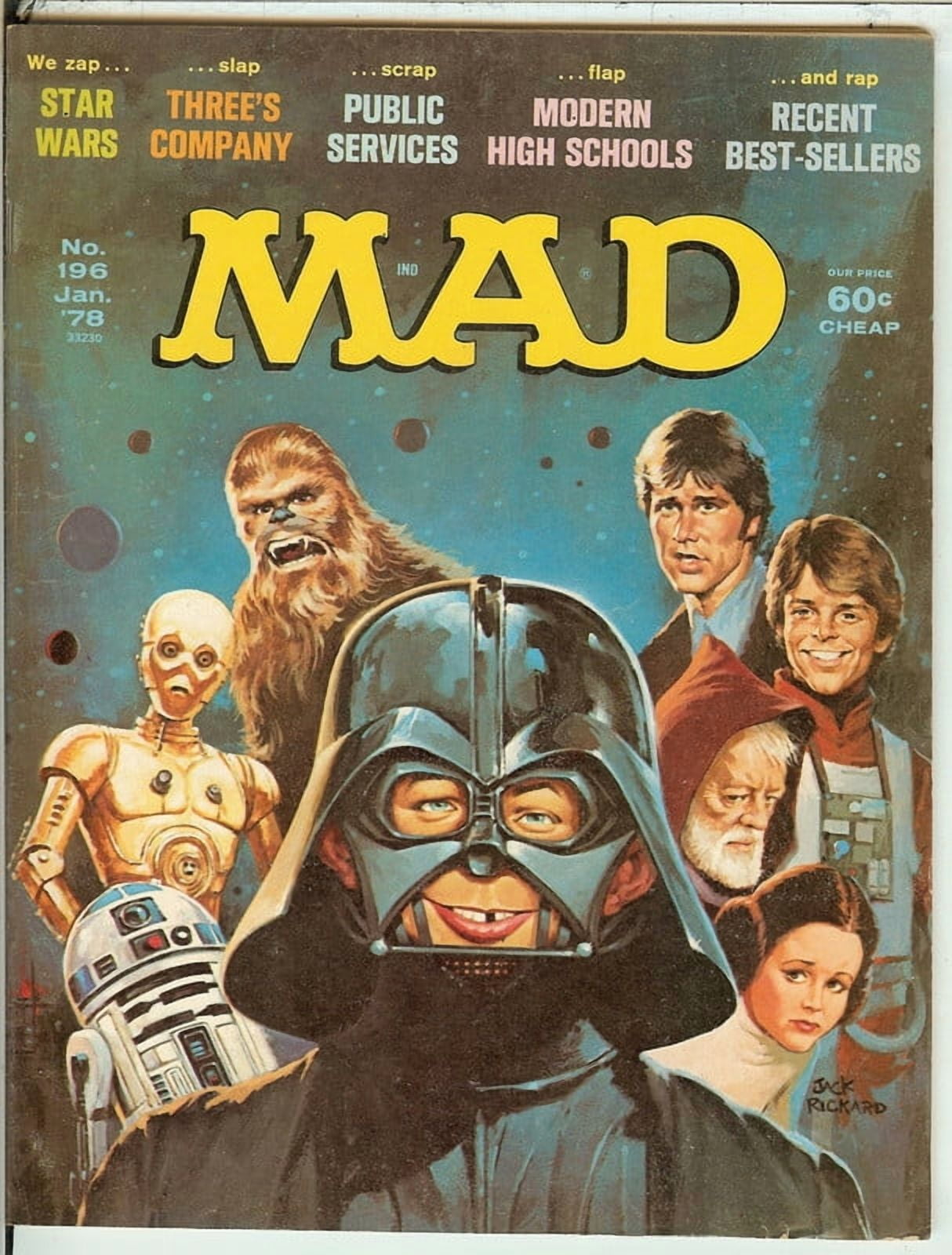 MAD Magazine Vintage Collectible #196 JAN 1978