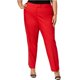thumbnail image 2 of Pantalones de vestir con lengüeta para mujer Anne Klein rojo 14W Pantalones, 2 of 2