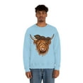 thumbnail image 5 of Highland Cow Hoodie, Cow Farm Sweatshirt , Farm Sweater, Animal Lover Sweatshirt, Leopard Boho Cow, Trendy, Unisex sweatshirt, 5 of 9