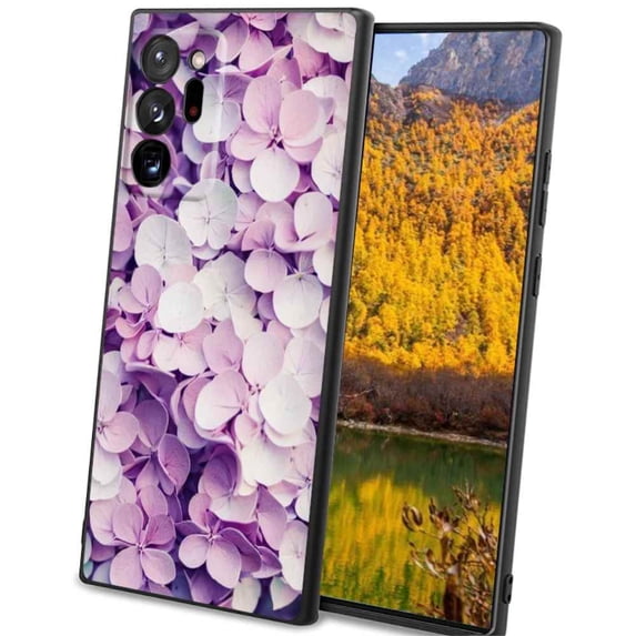 Compatible with Samsung Galaxy Note 20 Ultra 5G Phone Case, hydrangea-flowers-32 Case Silicone Protective for Teen Girl Boy Case for Samsung Galaxy Note 20 Ultra 5G