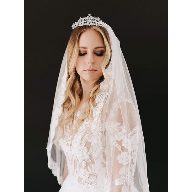 Tiaras De Cristal Novia Rhinestone Princesa - R$ 135,7