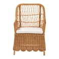 thumbnail image 3 of bali & pari Teresa Boho Arm Chair, Light Honey, 3 of 10