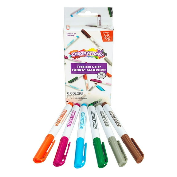 Colorations Fabric Markers - Tropical Colors